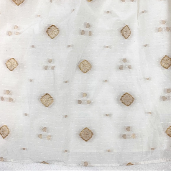 Joie Mianda Long Sleeve embroidered Dress square neck tassel - Picture 12 of 12